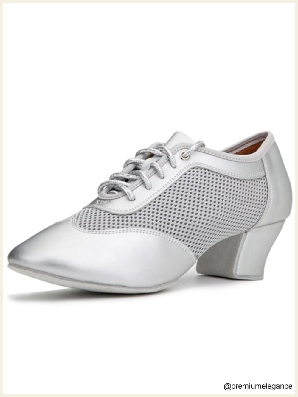 Women's 2" Practice Dance Shoes Lace-up Ballroom Salsa Latin Performance